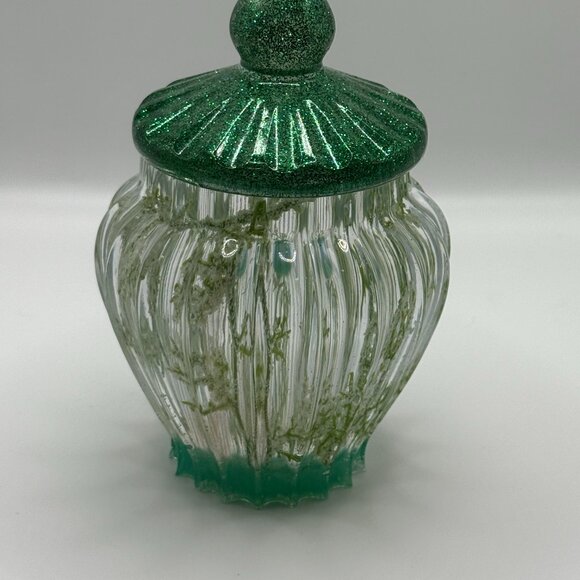 Emerald Garden Resin Jar - Picture 1 of 2